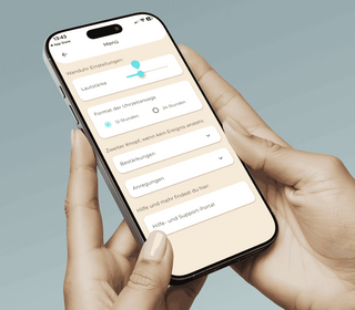 Routime App Einstellungen - Sprachansagen und Zeiten programmieren
